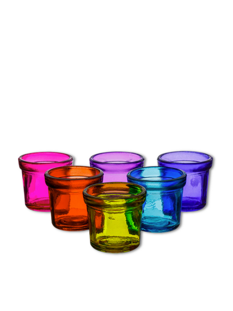 Coloured Glass Votive Holder