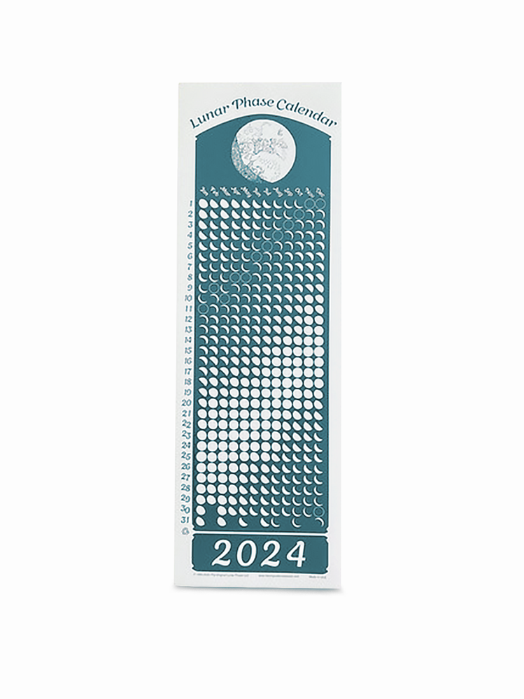 2025 Lunar Phase Calendar + Tube Case